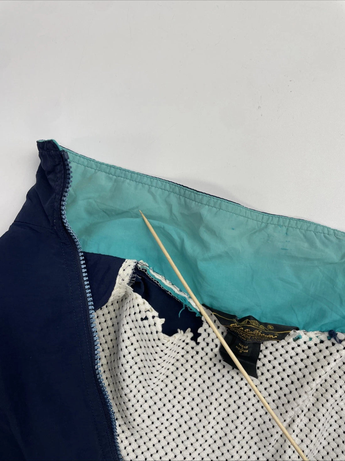 Vintage Eddie Bauer Windbreaker Light Jacket Size Large Blue