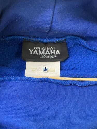 Vintage Yamaha Pullover Sweatshirt Size Large Blue 90s