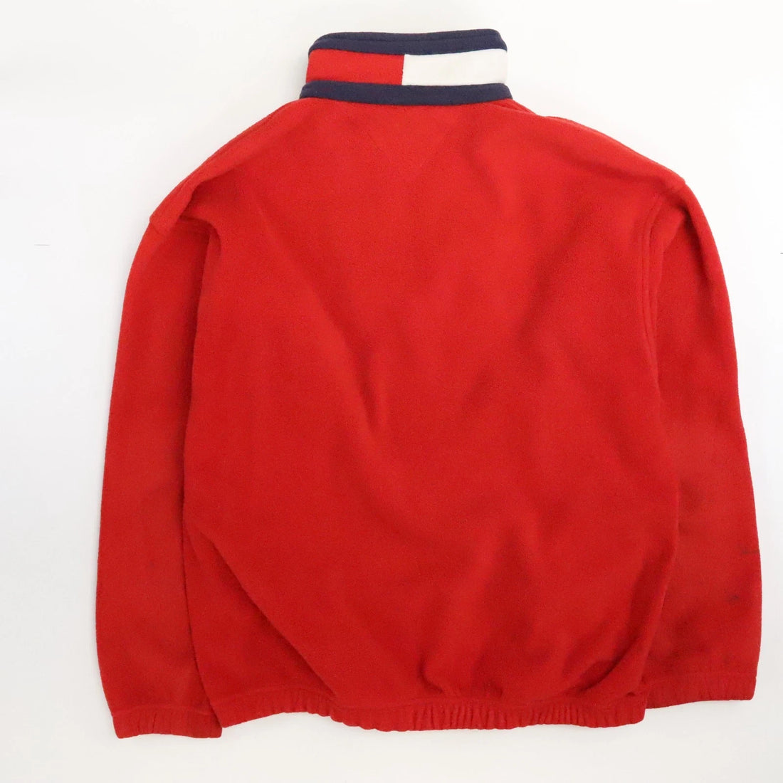 Tommy Hilfiger 1/4 Zip Pullover Fleece Jacket Size Large Red