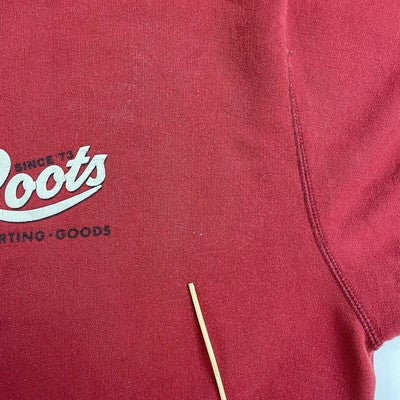 Vintage Roots Canada 1/4 Zip Pullover Sweatshirt Size Large Red