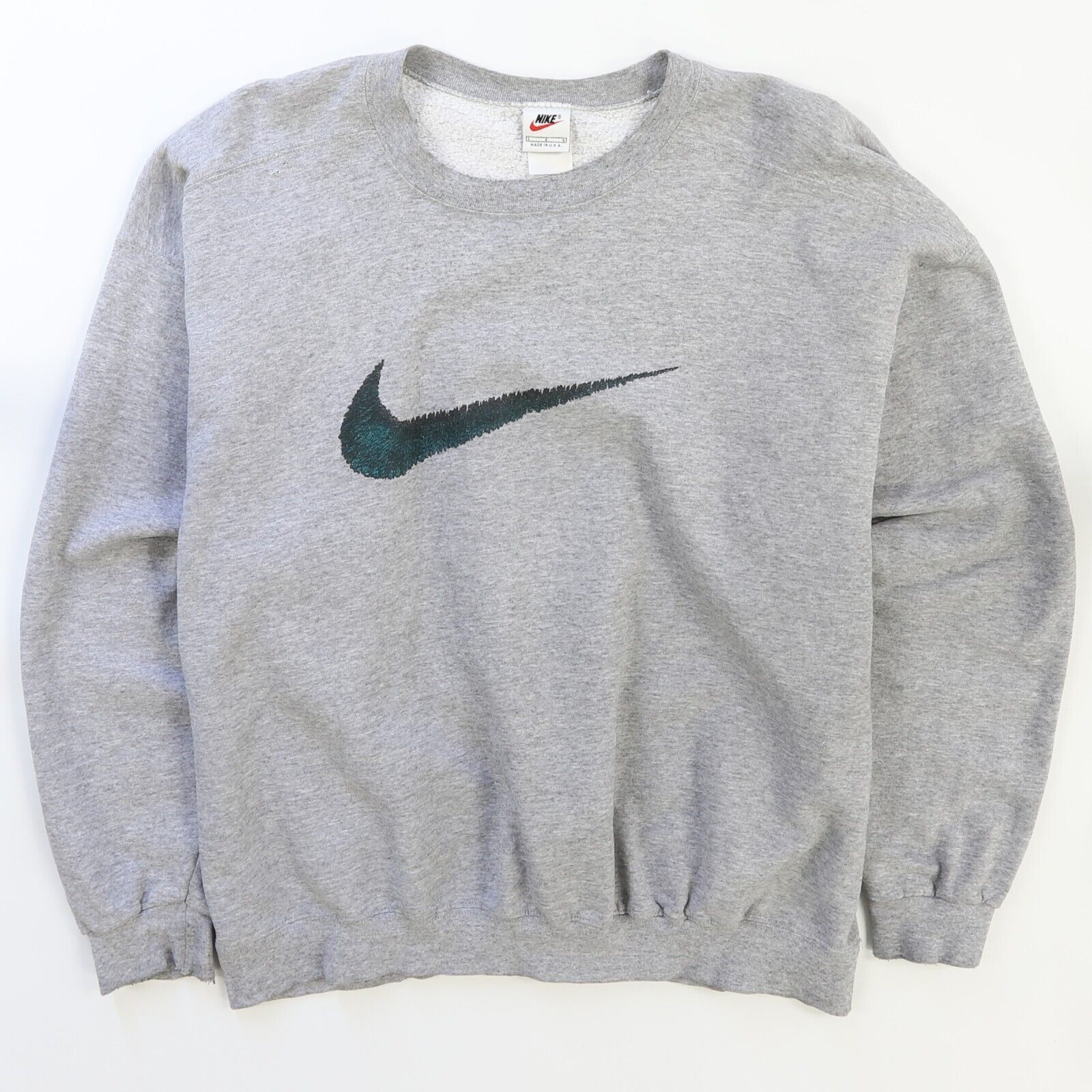 Vintage 90s nike big swoosh crewneck sweater sale