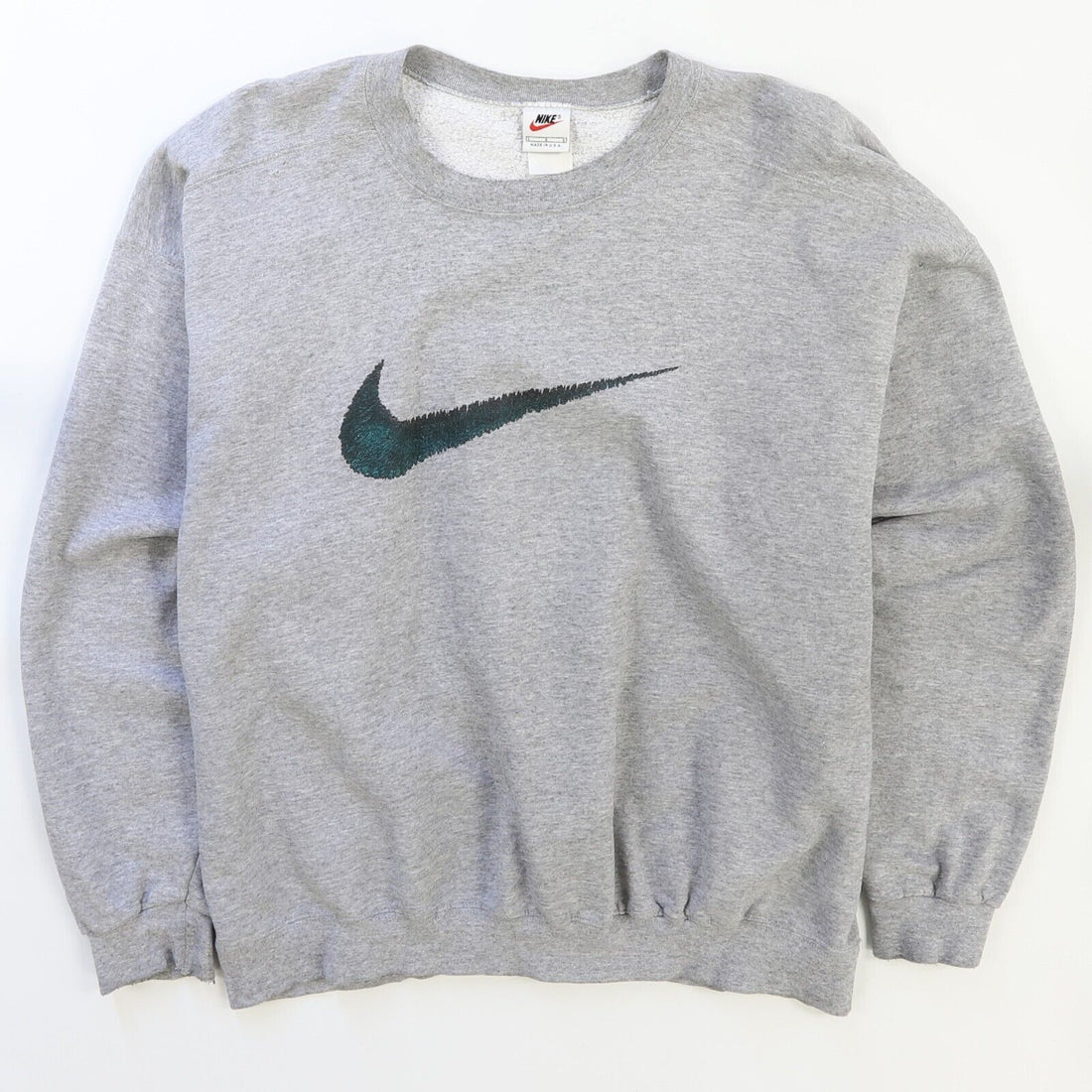 Vintage Nike Swoosh Crewneck Sweatshirt Size Large 90s