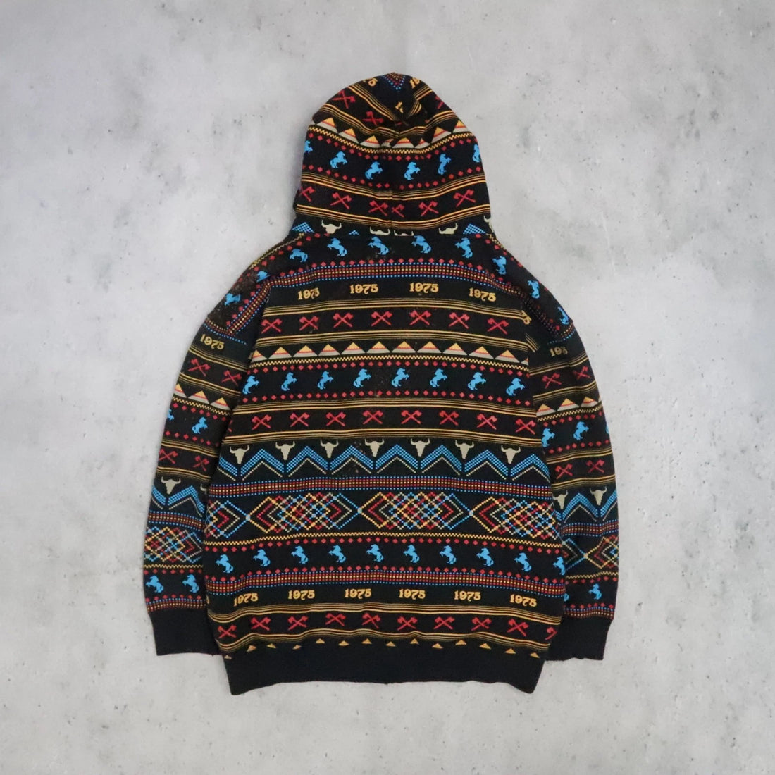 Vintage Avirex Western Aztec Sweatshirt Hoodie Size XL Y2K