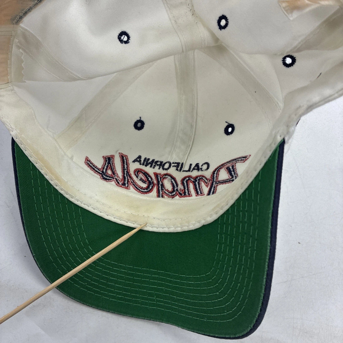 Vintage California Angels Script Twill Snapback Hat Cap OSFA MLB