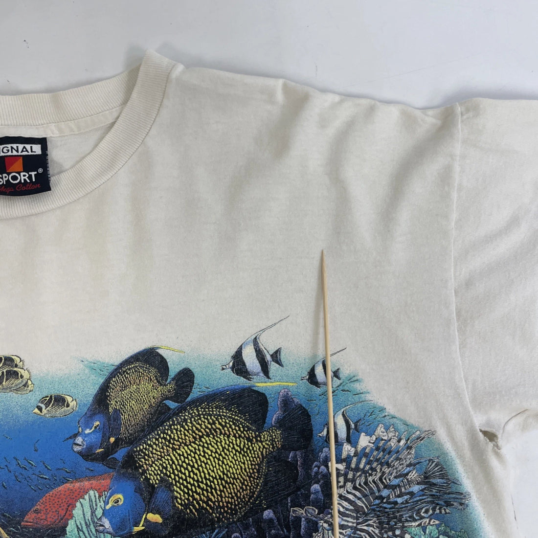 Vintage Fish Marine Life Habitat T-Shirt Size XL Nature Wrap Around