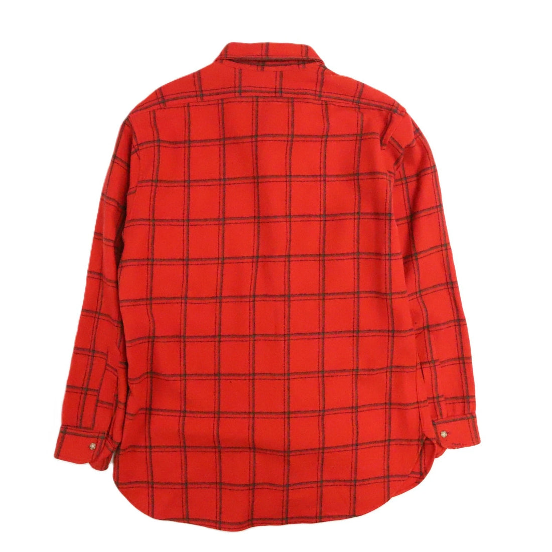 Vintage Pendleton Wool Fireside Button Up Shirt Size Large Red Plaid