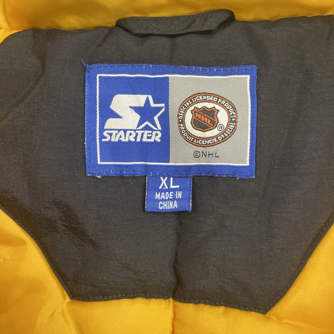 Vintage Boston Bruins Starter Pullover Puffer Jacket Size XL 90s NHL