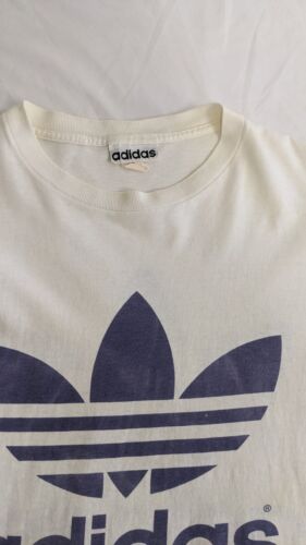 Vintage Adidas Trefoil T-Shirt Size Large Double Sided 90s