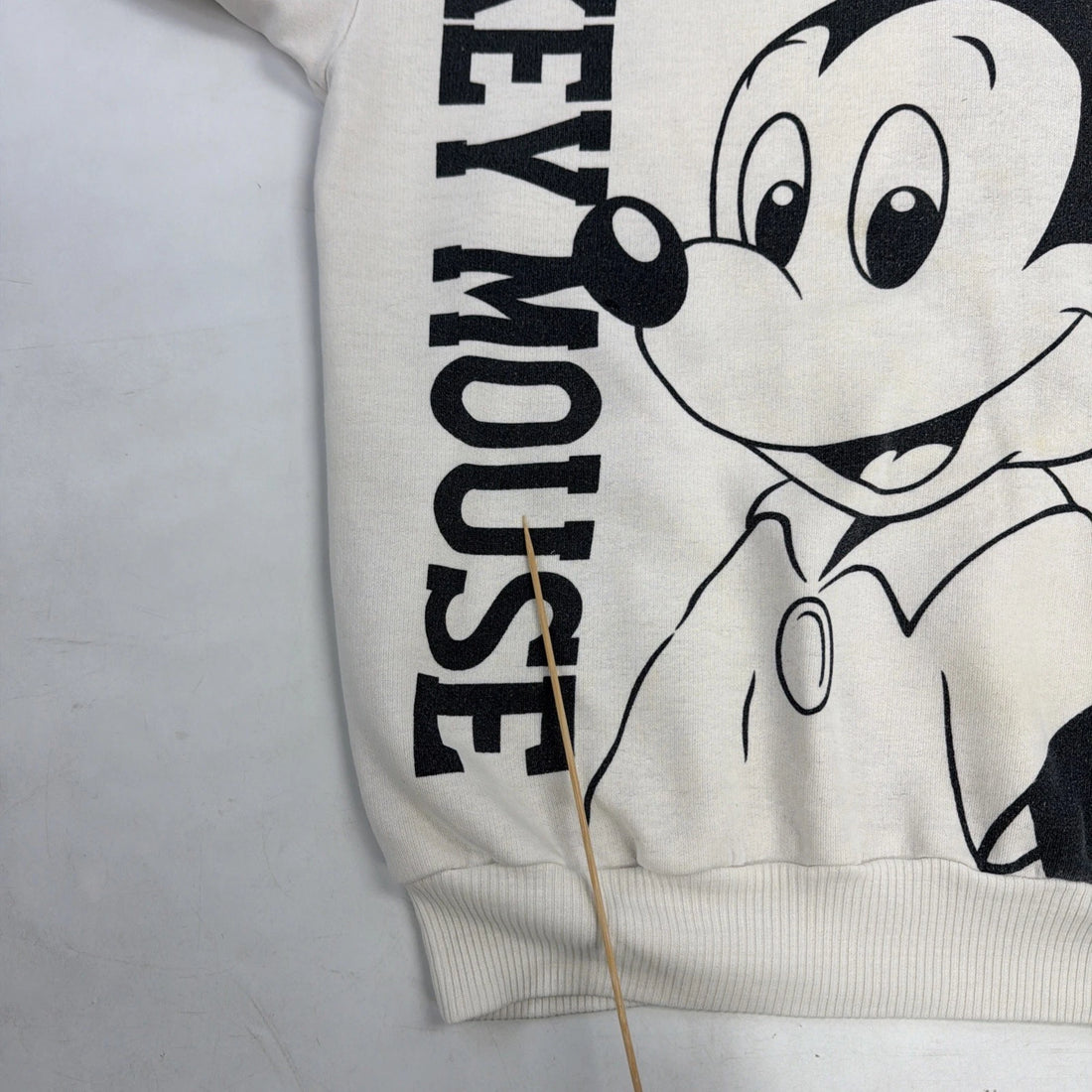 Vintage Mickey Mouse Disney Sweatshirt Size Large Double Sided 90s