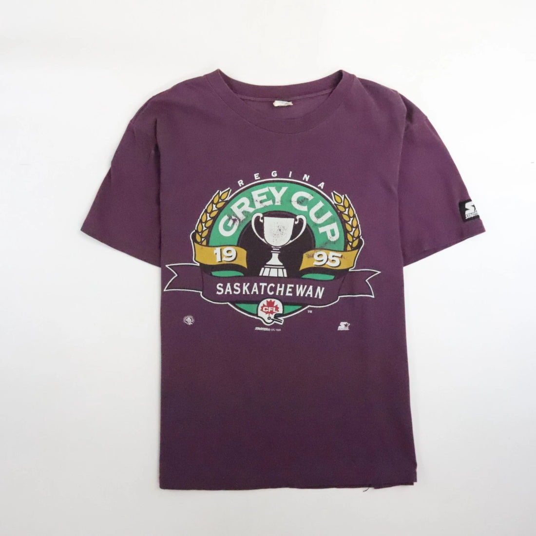 Vintage Grey Cup Saskatchewan T-Shirt Size Medium 1995 90s CFL