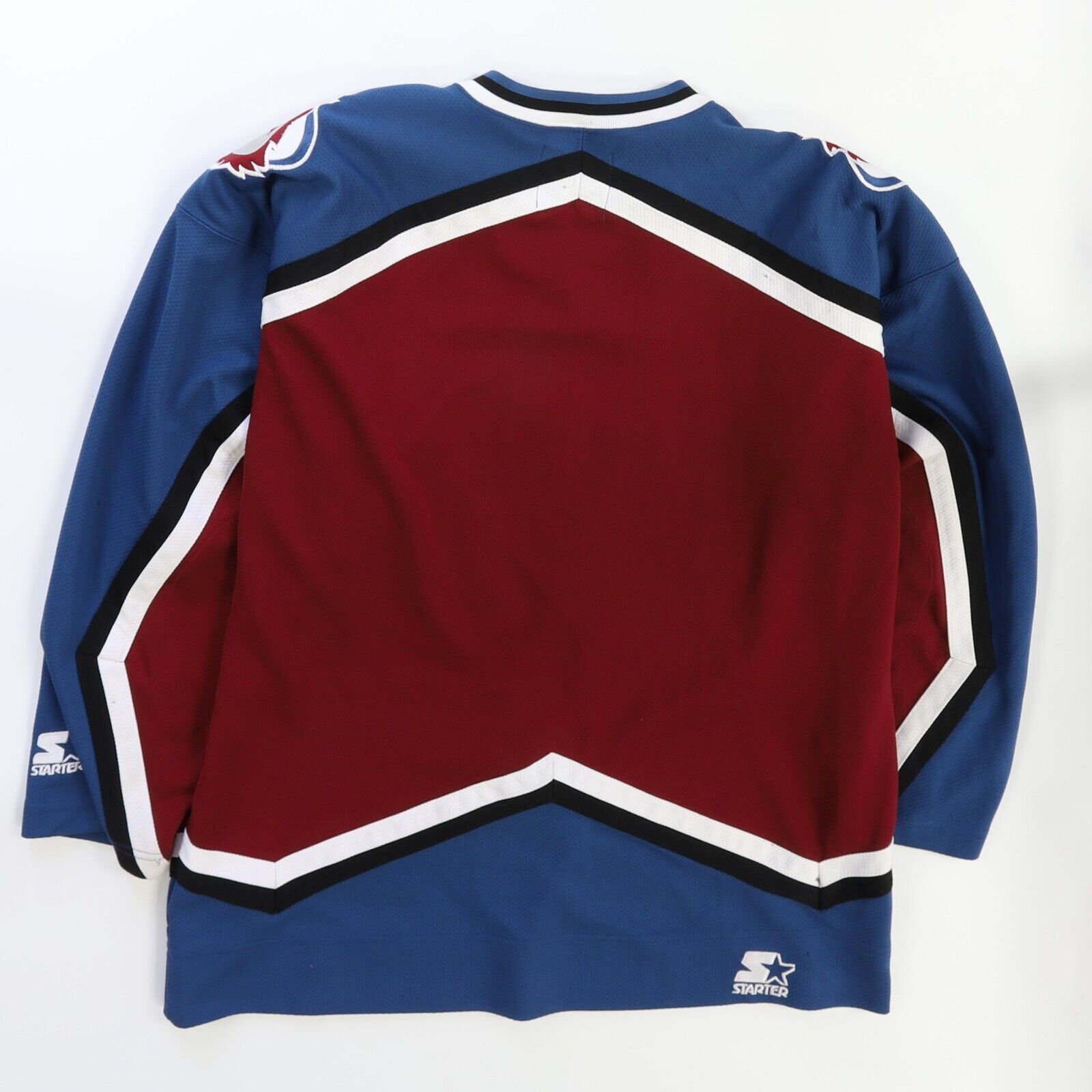 Vintage Colorado Avalanche Starter Hockey Jersey Size Large 90s NHL Throwback Vault