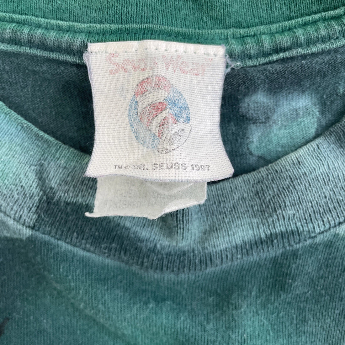 Vintage The Grinch Dr. Seuss Tie Dye T-Shirt Size XL 90s