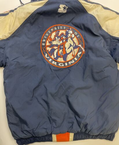 Vintage Virginia Cavaliers Starter Puffer Jacket Size Medium NCAA