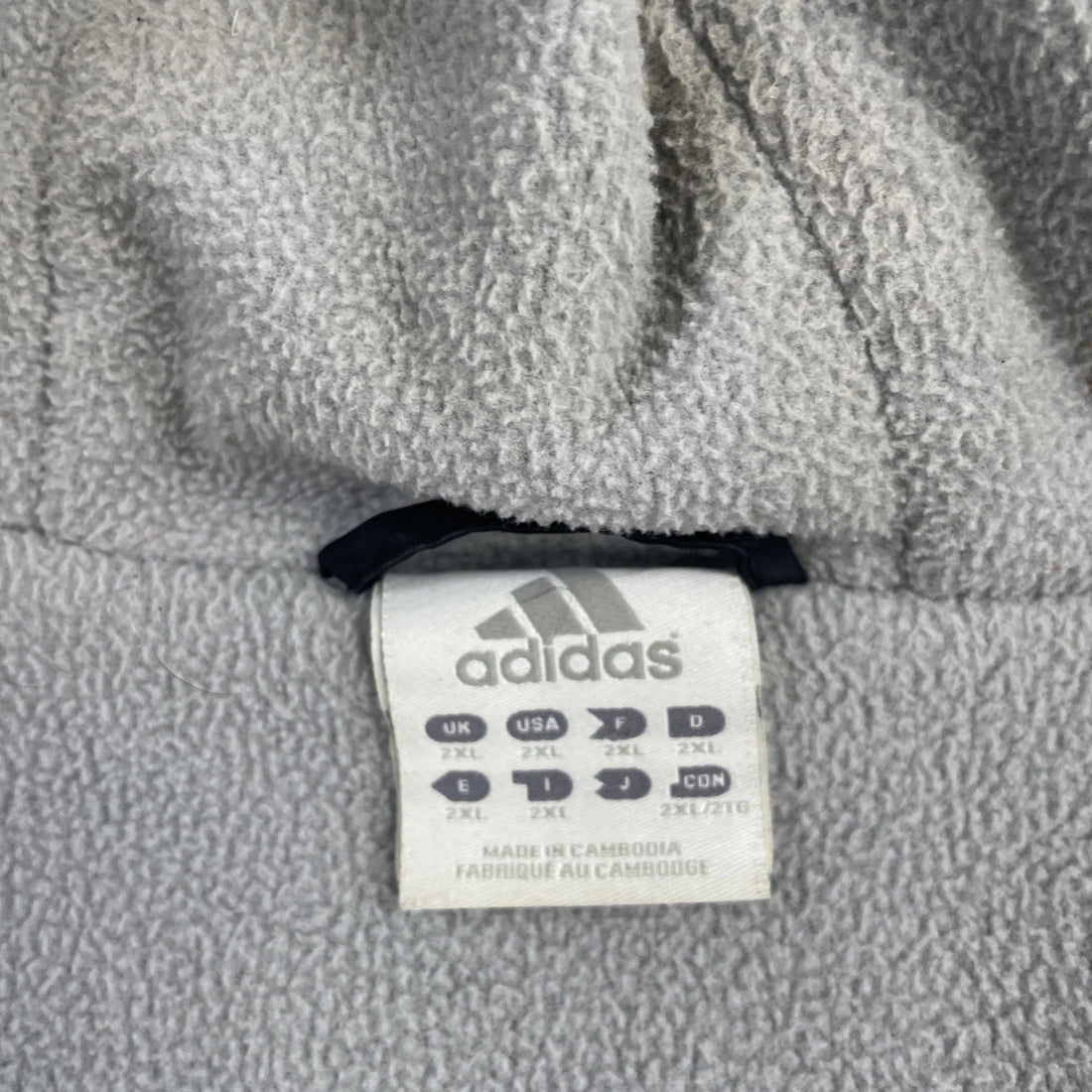 Vintage Adidas Puffer Jacket Size 2XL Fleece Lined