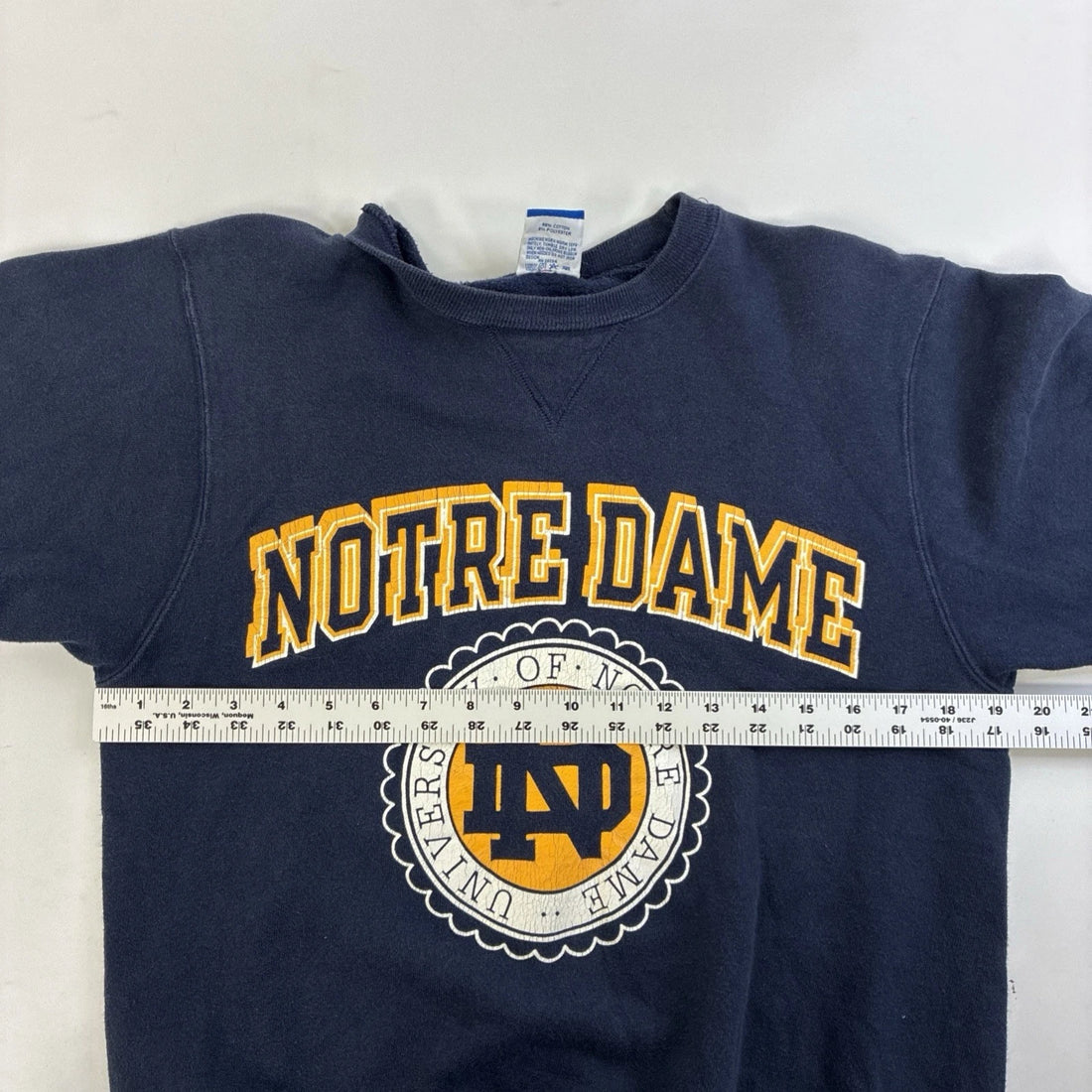Vintage Notre Dame Fighting Irish Champion Crewneck Sweatshirt Medium 80s NCAA