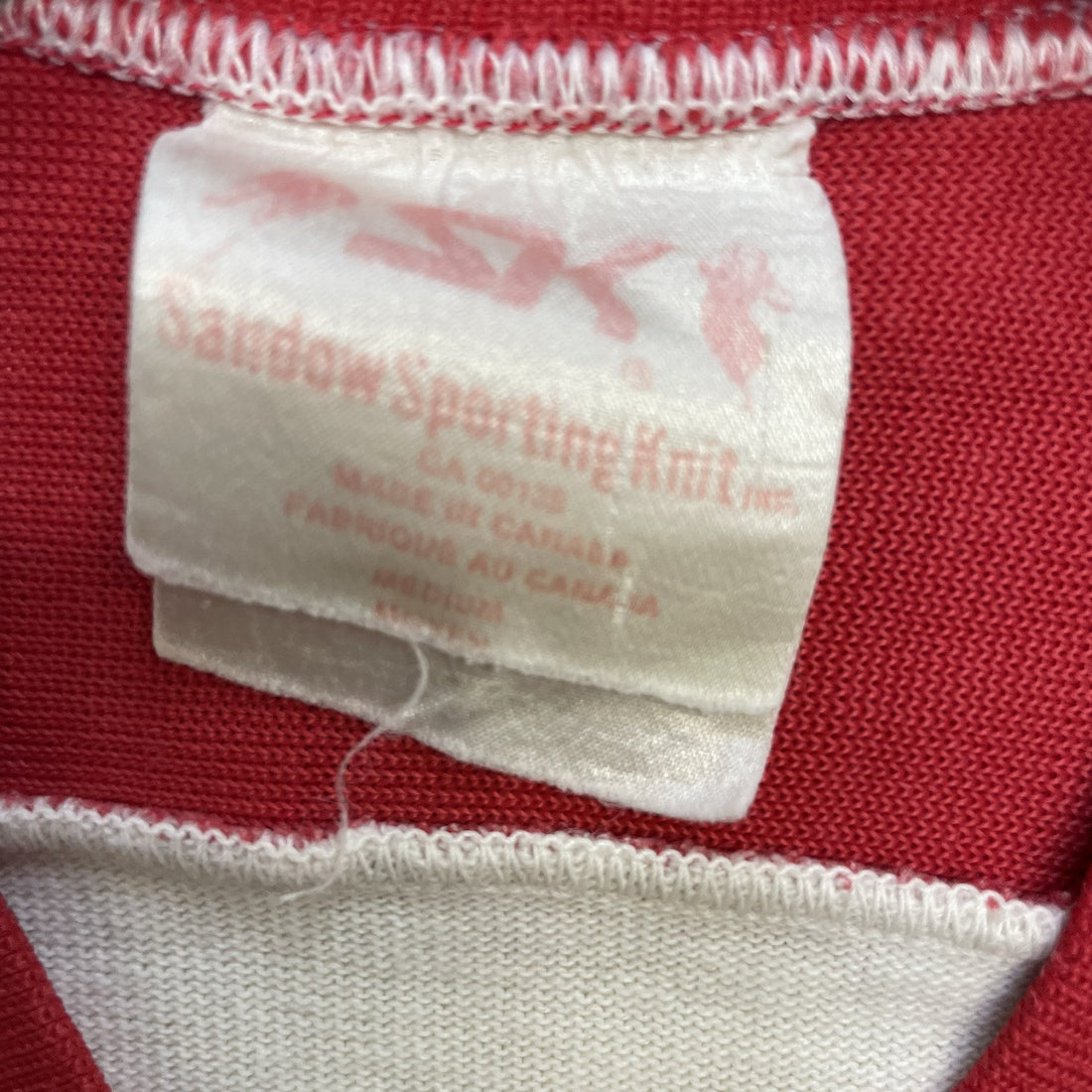 Vintage Washington Capitals Sandow Sporting Knit Jersey Size Medium 80s NHL