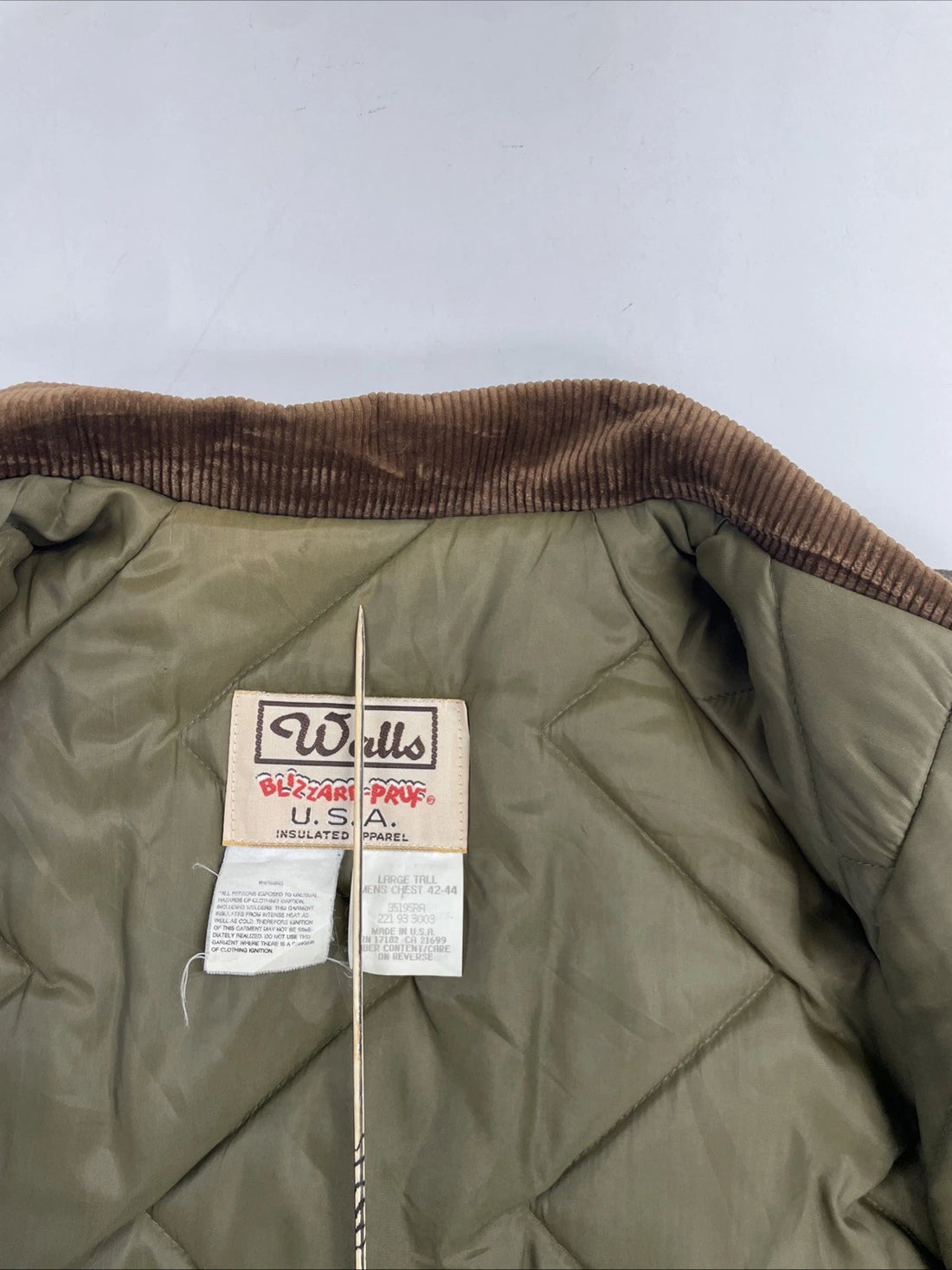 Vintage Walls Blizzard-Pruf Realtree Camo Hunting Jacket Size Large Tall