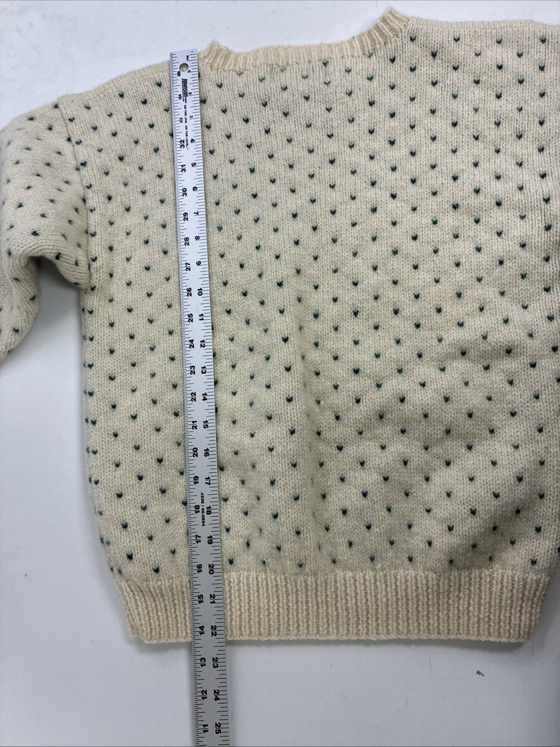 Eddie Bauer Christmas Wool Knit Crewneck Sweater Womens Size Medium 80s