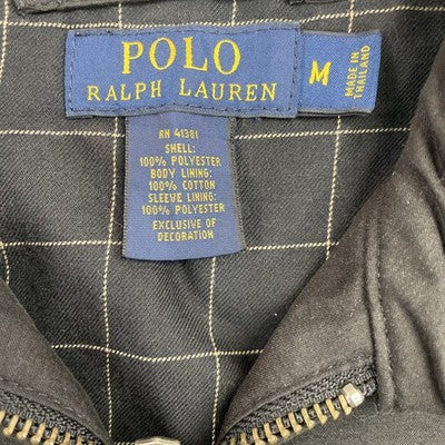 Polo Ralph Lauren Harrington Bomber Jacket Size Medium Black