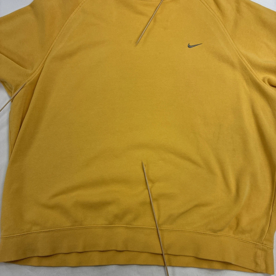 Vintage Nike Crewneck Sweatshirt Size XL Yellow Embroidered Swoosh