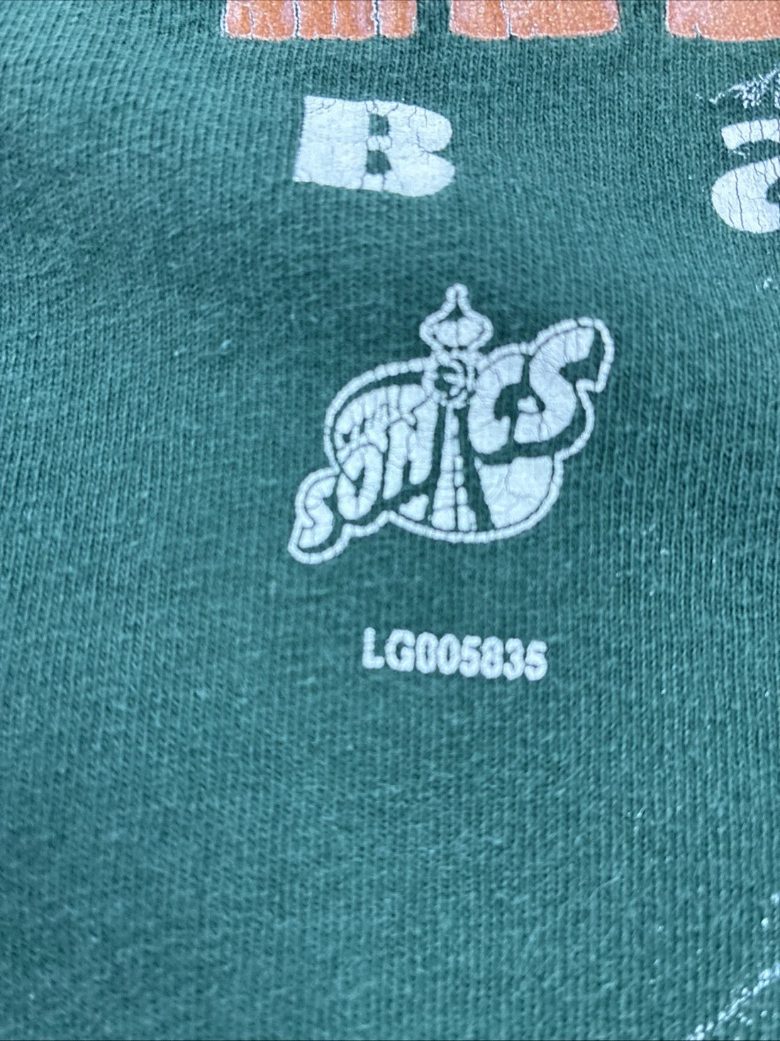 Seattle Supersonics T-Shirt Size Large NBA
