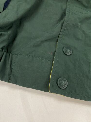 Vintage Tommy Hilfiger Windbreaker Light Jacket Size Large Green Flag Patch