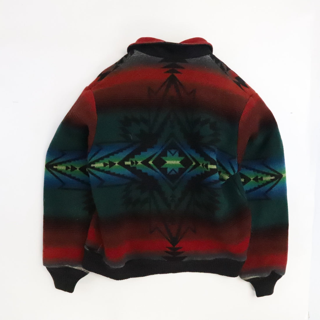 Vintage Pendleton High Grade Western Wear Wool Bomber Jacket Size Large Aztec