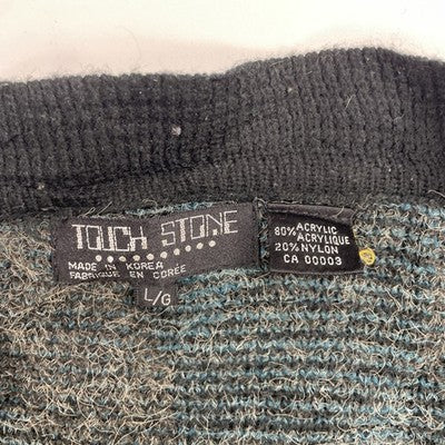 Vintage Touch Stone Cardigan Sweater Size Large