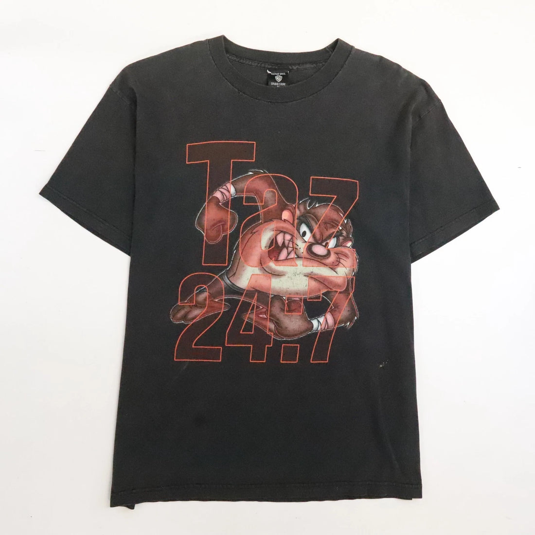 Vintage Taz 24:7 Looney Tunes T-Shirt Size XL Cartoon
