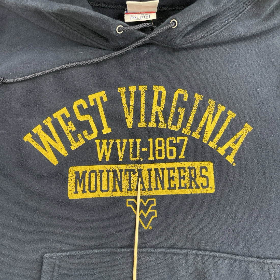 West Virginia Mountaineers Champion Sweatshirt Hoodie Size 2XL NCAA