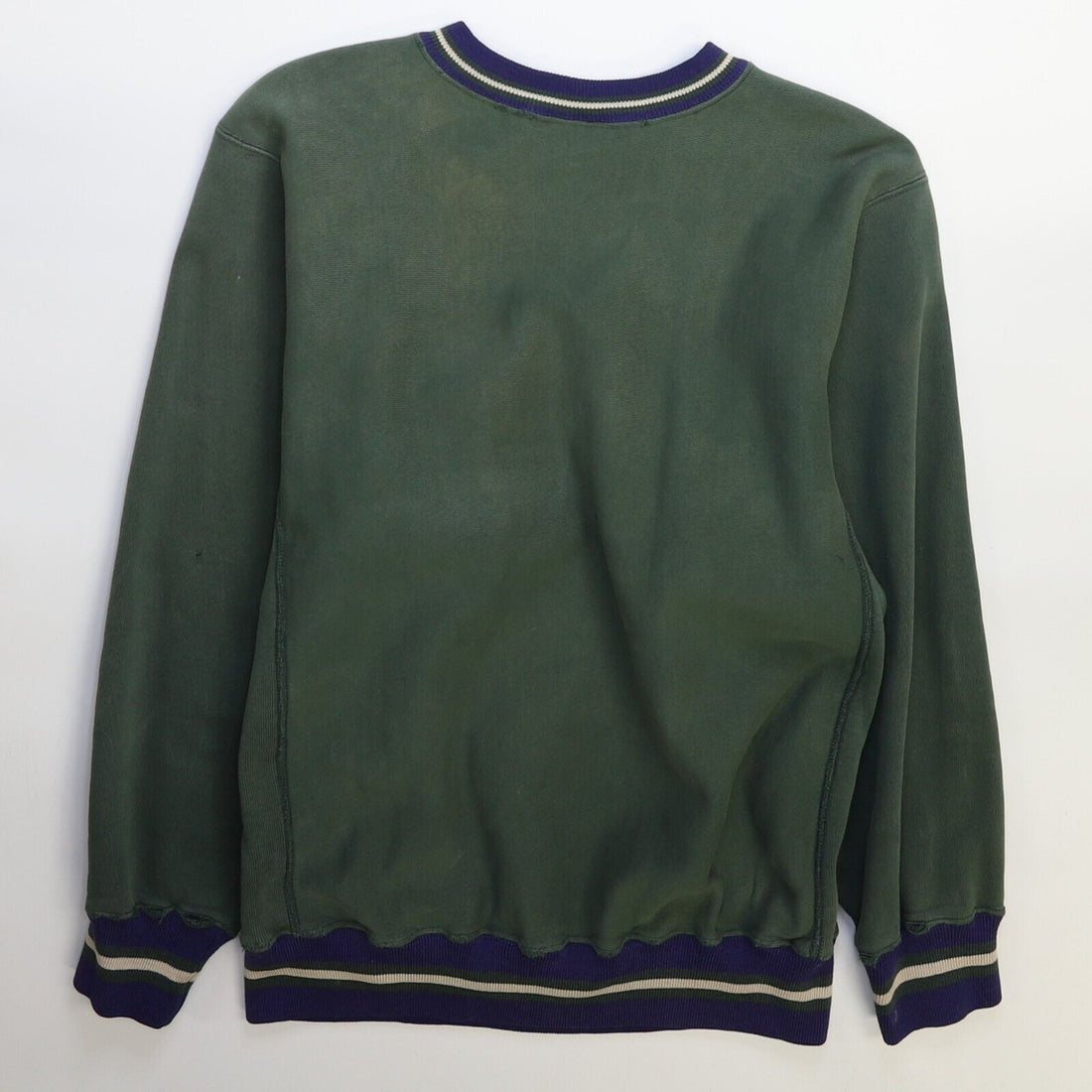 Vintage Champion Reverse Weave Crewneck Sweatshirt Size Large Green 90s