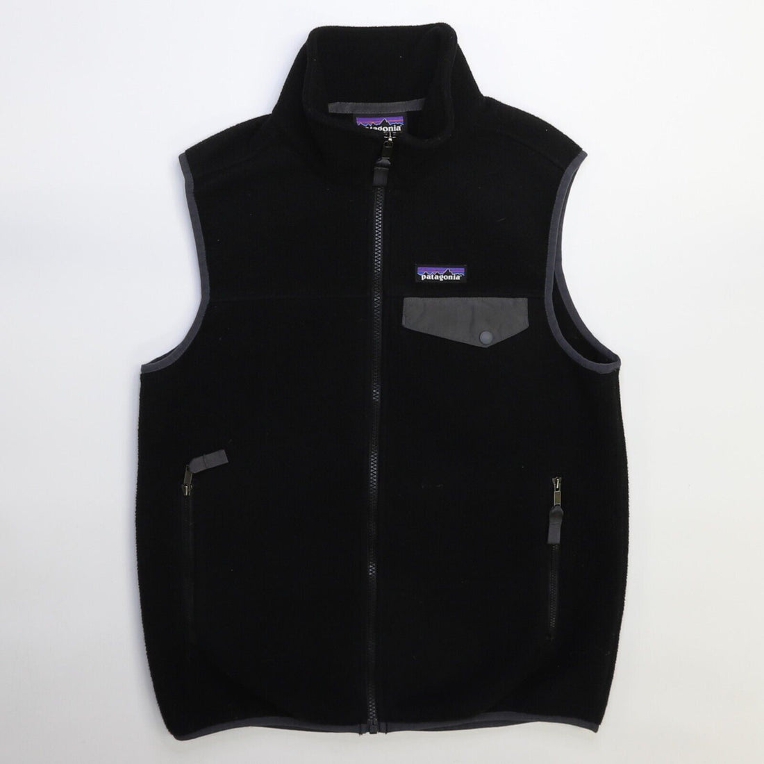 Patagonia Synchilla Fleece Vest Jacket Size XS Black – Throwback Vault