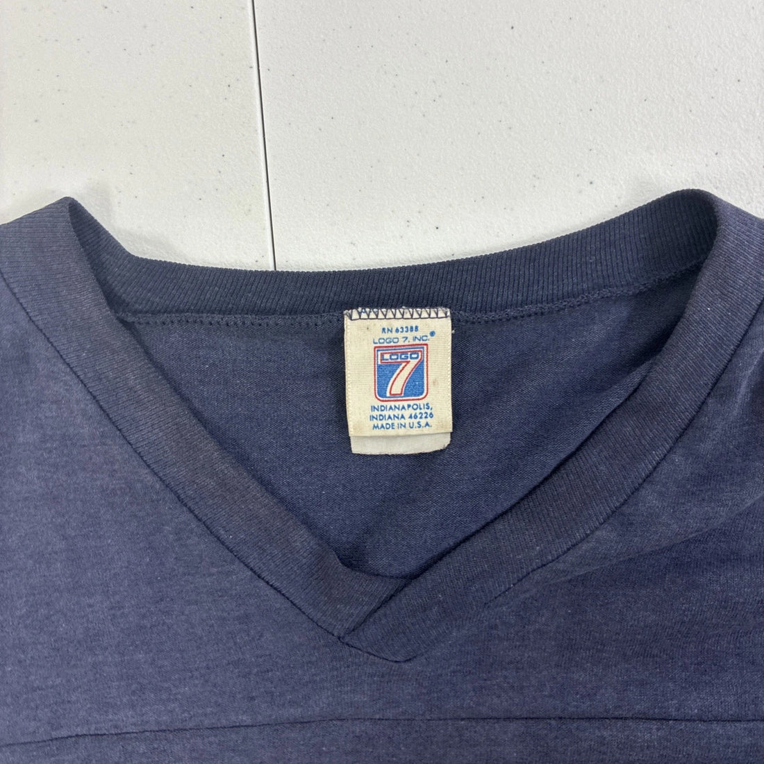 Vintage San Diego Chargers Logo 7 Raglan Jersey T-Shirt Size XL
