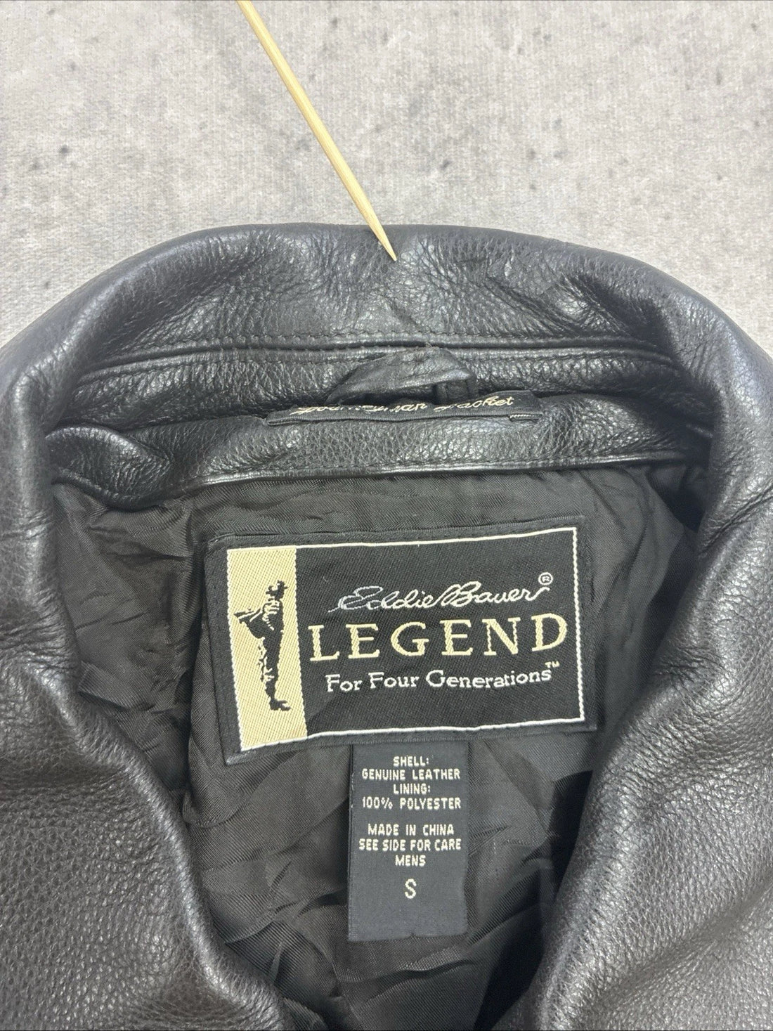 Vintage Eddie Bauer Legend Leather Jacket Size Small