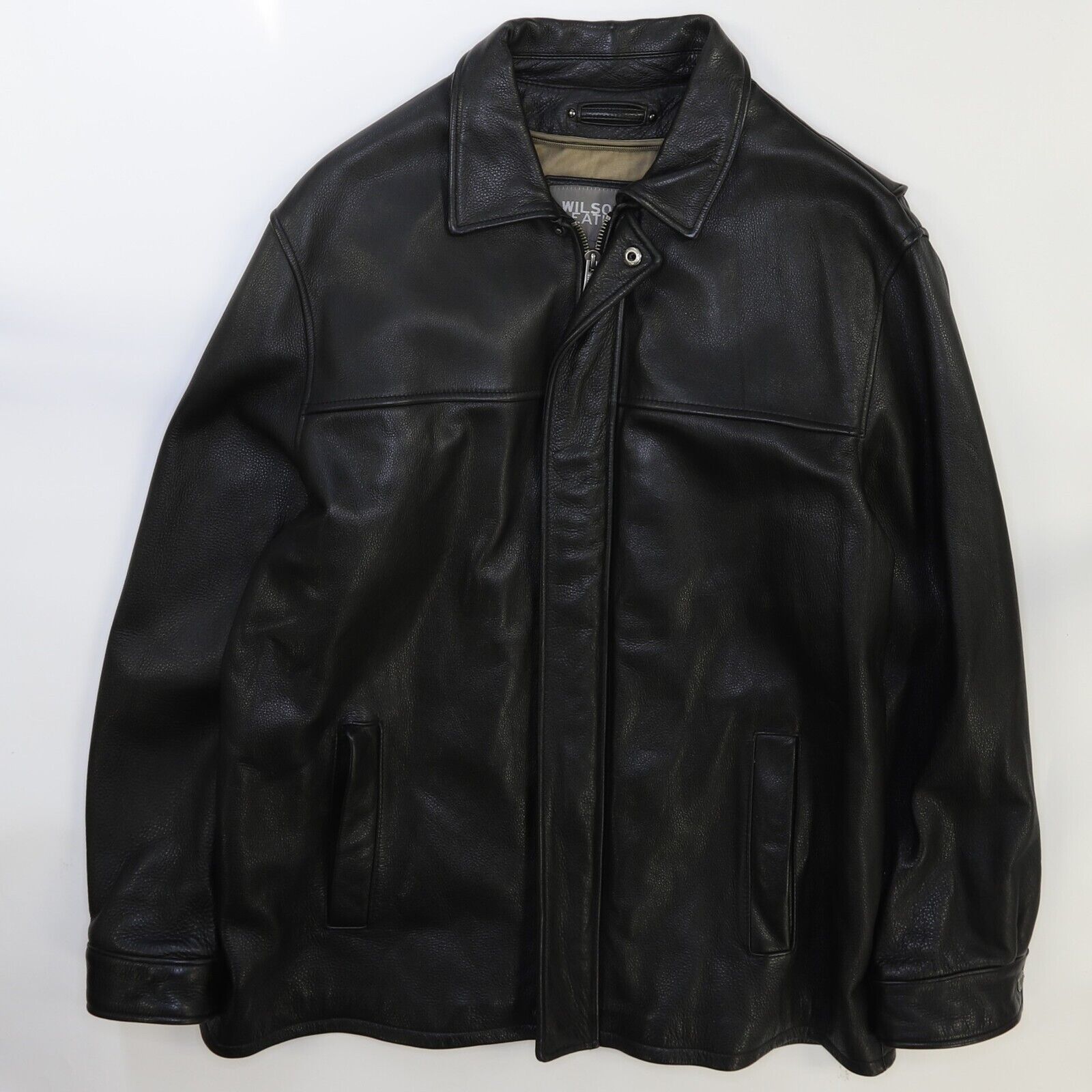 Wilsons Leather - outlets Nwot Black Leather Bomber Jacket - Size Large