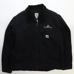 Carhartt Detroit Jacket　BLK size M 103828 Work Jacket Duck Detroit Fleece Lining - Black BLK - Carhartt