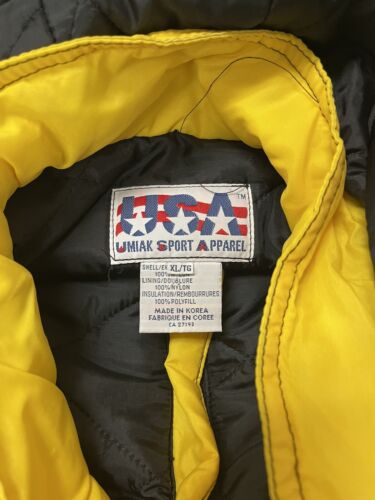 Vintage Georgia Tech Yellow Jackets Puffer Jacket Size XL Pullover 90s NCAA