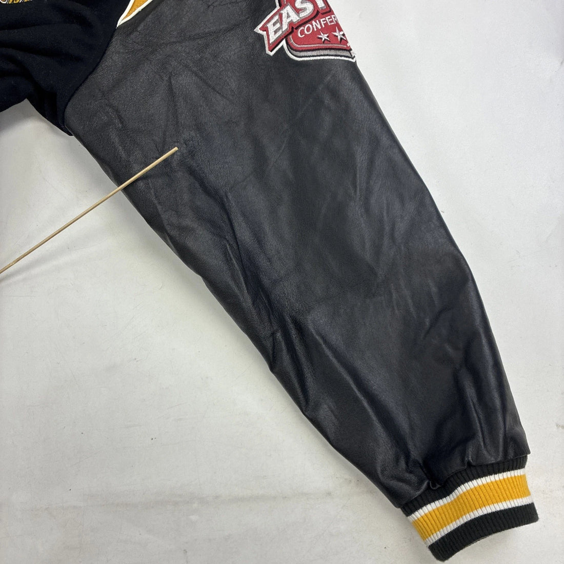 Boston Bruins Stanley Cup G-III Carl Banks Leather Wool Varsity Jacket 4XL NHL
