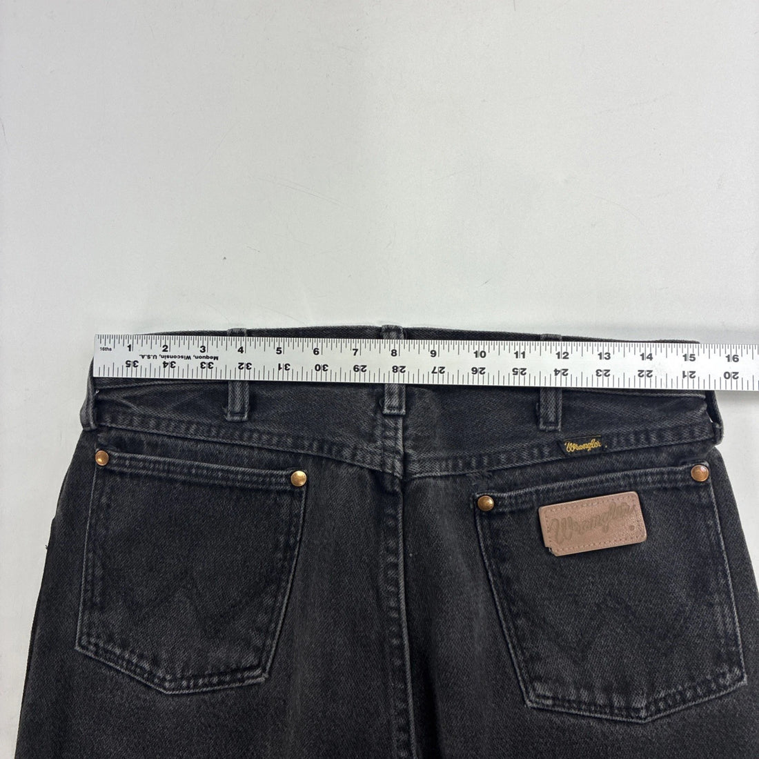 Vintage Wrangler Denim Jeans Pants Size 30 X 30 Black
