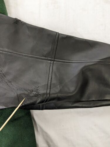 Green Bay Packers Leather Wool Varsity Bomber Jacket Size Medium NFL