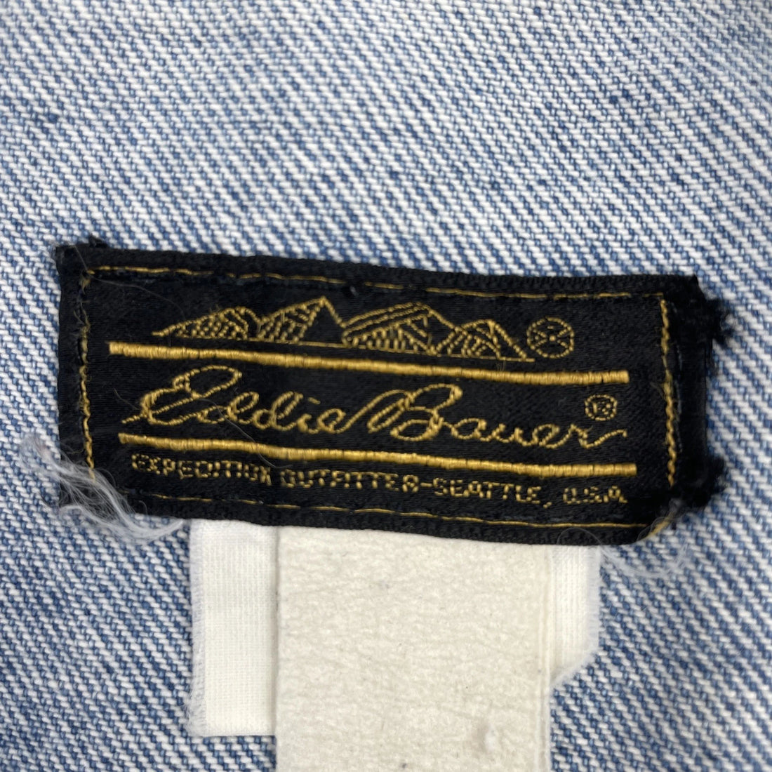 Vintage Eddie Bauer Denim Trucker Jacket Size XL