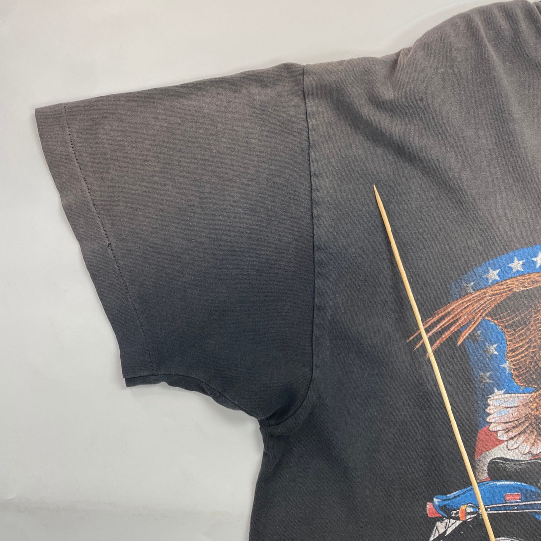 Vintage Harley Davidson Motorcycles Ride To Live Eagle USA Flag T-Shirt XL 90s