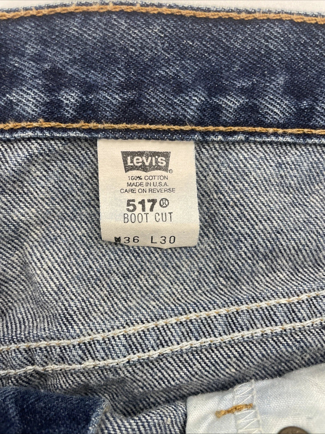 Vintage Levi Strauss & Co 517 Denim Jeans Pants Size 36 X 30