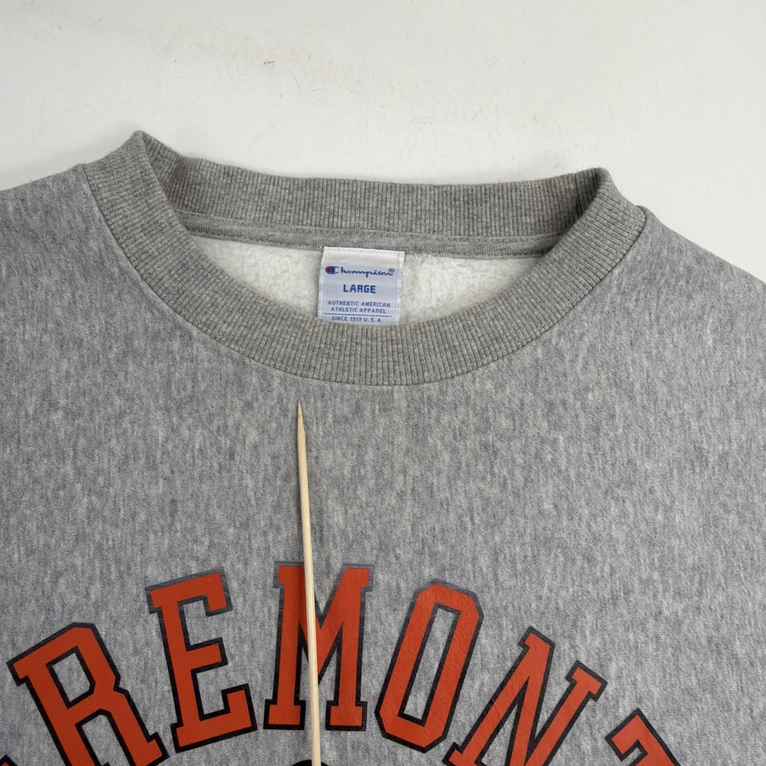 Fremont Community College Crest Champion Crewneck Sweatshirt Size Large