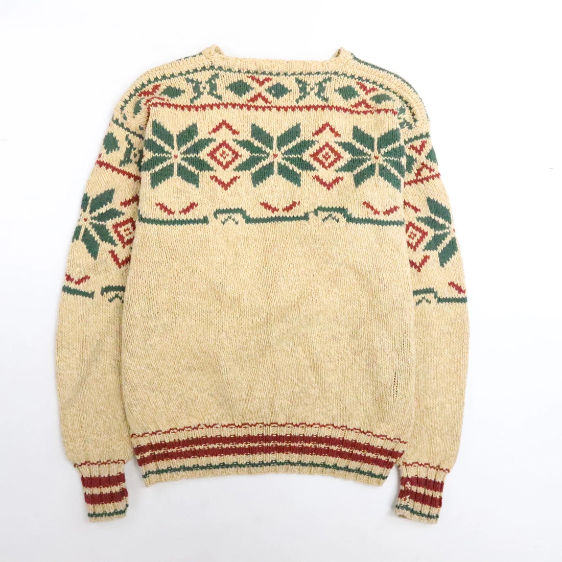 Polo Ralph Lauren Crewneck Sweater Womens Size XL Snowflake Fair Isle