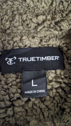 True Timber Camo Sweatshirt Hoodie Size Large Camouflage Sherpa Lined