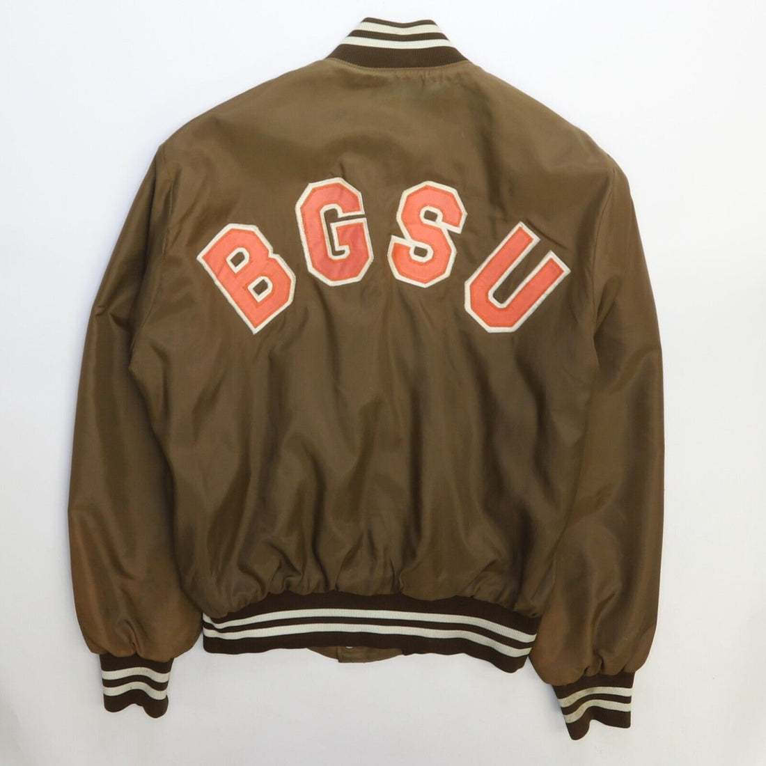 Vintage BGSU Satin Bomber Jacket Size Medium