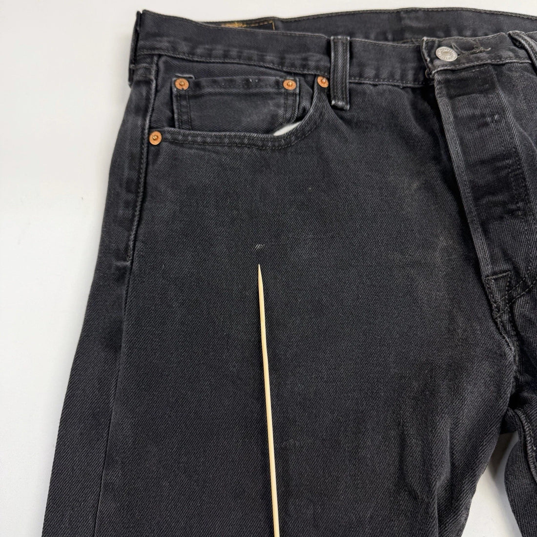 Levi Strauss & Co 501 Denim Jeans Pants Size 34 X 34 Black 00501-0660