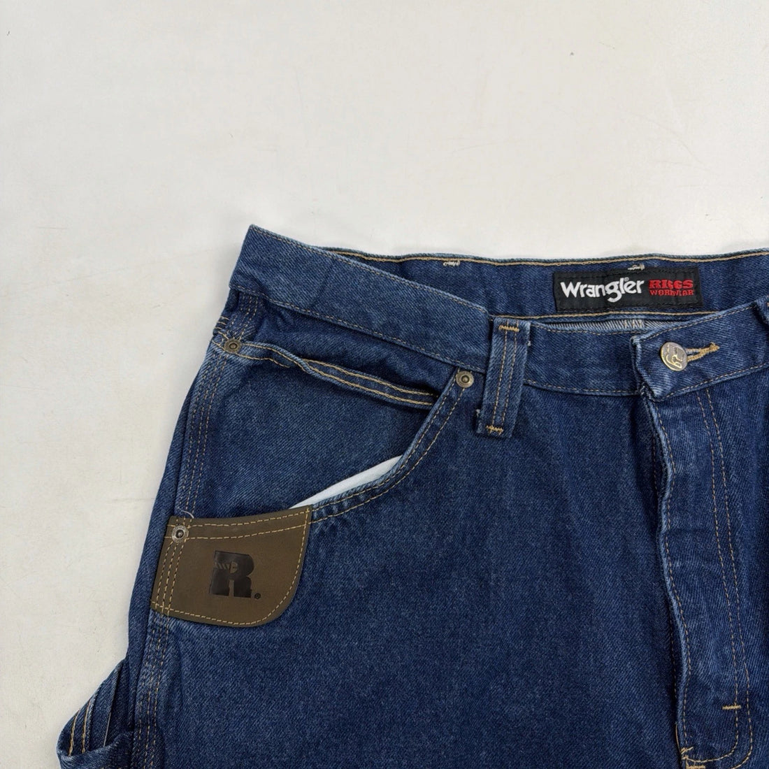 Vintage Wrangler Riggs Workwear Denim Jeans Pants Size 36 X 34