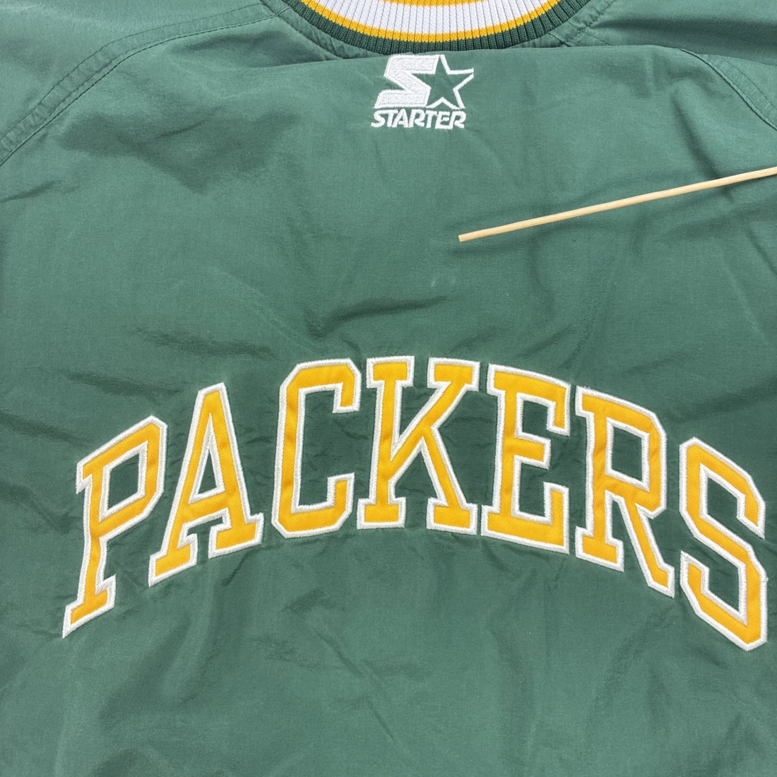 Vintage Green Bay Packers Starter Pullover Windbreaker Jacket Medium NFL